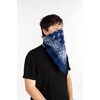 image:imageFunky Junque Unisex 100 Cotton MultiPurpose Bandana Scarves Paisley Headwrap Handkerchief for Women Men Boys GirlsNavy