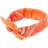 image:imageFunky Junque Unisex 100 Cotton MultiPurpose Bandana Scarves Paisley Headwrap Handkerchief for Women Men Boys GirlsNeon Orange