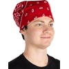 image:imageFunky Junque Unisex 100 Cotton MultiPurpose Bandana Scarves Paisley Headwrap Handkerchief for Women Men Boys GirlsRed