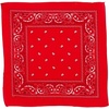 image:imageFunky Junque Unisex 100 Cotton MultiPurpose Bandana Scarves Paisley Headwrap Handkerchief for Women Men Boys GirlsRed