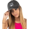 image:imageFunky Junque Vintage Dad Hat Distressed Embroidered Baseball CapDog Mom  Black Washed