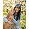 image:imageFunky Junque Vintage Dad Hat Distressed Embroidered Baseball CapDog Mom Block Letters  Black Washed