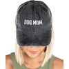 image:imageFunky Junque Vintage Dad Hat Distressed Embroidered Baseball CapDog Mom Block Letters  Black Washed
