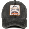 image:imageFunky Junque Vintage Dad Hat Distressed Embroidered Baseball CapOutdoor Adventure  Black