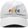 image:imageFunky Junque Vintage Dad Hat Distressed Embroidered Baseball CapPride  White