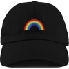 image:imageFunky Junque Vintage Dad Hat Distressed Embroidered Baseball CapRainbow  Black