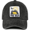 image:imageFunky Junque Vintage Dad Hat Distressed Embroidered Baseball CapStay Wild  Black