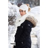 image:imageFunky Junque Womens Cozy Infinity Scarf amp Messy Bun Beanie Set Winter Accessory SetMetallic Grey