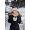 image:imageFunky Junque Womens Headwrap amp Infinity Scarf Set  Soft Knit Winter Accessories Trendy Cold Weather Gifts for WomenA Confetti Black Design