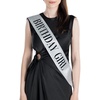 image:imageFunky Junque Birthday Sash for Women  Glitter Birthday Girl Queen Bachelorette Bride to Be 21st 30th 50thBirthday Girl Silver