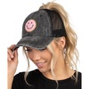 Smiley Face - Black/Pink