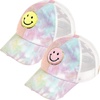 2 Pack Smiley Face - Cotton Candy Tie Dye & Yellow/Pink