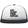 Eat. Sleep. Poop. Repeat - Black/White