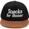 Snacks for Dinner - Black/Faux Lather Brim