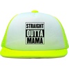 Straight Outta Mama- Neon Yellow/White