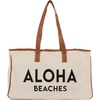 image:imageFunky Junque Large Canvas Tote Bag Womens Beach Shoulder PurseAloha Beaches