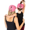 image:imageFunky Junque Mommy Me Criss Cross Ponytail Baseball Cap SetBasketweave  Pink 2 Pack