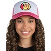 Smiley (Lightning Bolt) - Hot Pink/White
