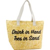 Drinks in Hand Toes in Sand - Natural
