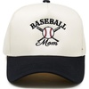 Baseball Mom - Black/Beige