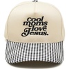 Cool Moms Love Jesus - Gingham Black & White/Beige
