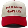 Dad - Put It on My Tab (Beige/Red)