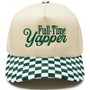 Full Time Yapper - Checker Print - Green/Beige