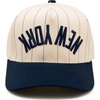 New York (Upside Down) - Pinstripe Navy/Beige