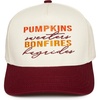 Pumpkins Bonfires - Burgundy/Beige