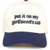 Put It on My Girlfriends Tab - Beige/Navy
