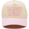 image:imageFunky Junque Trucker Snapback HatToo Pretty to Work  RoseBeige