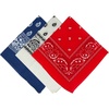 image:imageFunky Junque Unisex 100 Cotton MultiPurpose Bandana Scarves Paisley Headwrap Handkerchief for Women Men Boys Girls3 Pack 1 Navy  1 Red  1 White