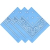 image:imageFunky Junque Unisex 100 Cotton MultiPurpose Bandana Scarves Paisley Headwrap Handkerchief for Women Men Boys Girls3 Pack Light Blue