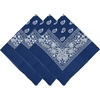 image:imageFunky Junque Unisex 100 Cotton MultiPurpose Bandana Scarves Paisley Headwrap Handkerchief for Women Men Boys Girls3 Pack Navy