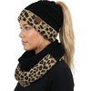 A Leopard Print - Black