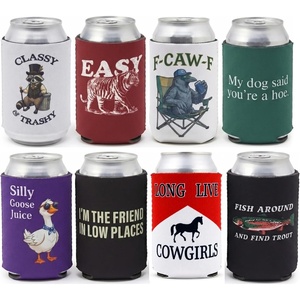 image:imageAdult Can Cooler Sleeve 12 oz Insulated Beer  Fish Around And Find Trout8 Pack  Classy Bundle