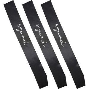 image:imageBridal Sash  Squad Black3 Pack  Squad BlackWhite