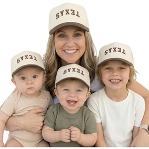image:imageFunky Junque Adult Infant Todder amp Kid Vintage TwoTone Embroidered Trucker Hat 4 Pack Bundle  Texas Upside Down  BrownBeige
