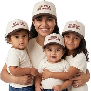 image:imageFunky Junque Adult Kid Infant amp Toddler Vintage TwoTone Embroidered Trucker Hat 4 Pack Bundle  This Actually is My First Rodeo  BrownBeige