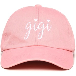 image:imageFunky Junque Cotton Grandma Baseball Cap Embroidered Gigi Mimi HatGigi  Pink
