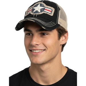 image:imageFunky Junque Distressed Mens Baseball CapAir Force Star  Black