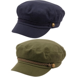 image:imageFunky Junque Greek Fisherman Newsboy Cap Cotton Captains Bakerboy Hat2 Pack  Navy  Olive