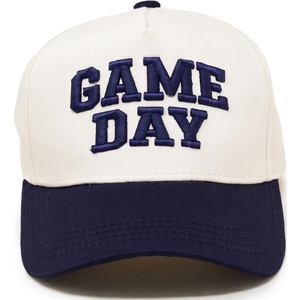 image:imageFunky Junque Kids 2 Tone Trucker Snapback Hat for Baby Toddler amp ChildrenGame Day  NavyBeige