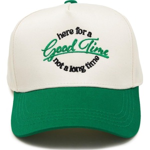 image:imageFunky Junque Kids 2 Tone Trucker Snapback Hat for Baby Toddler amp ChildrenHere for a Good Time Not a Long Time  Kelly GreenBeige