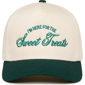 image:imageFunky Junque Kids 2 Tone Trucker Snapback Hat for Baby Toddler amp ChildrenIm Here for the Sweet Treats  GreenBeige