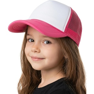 image:imageFunky Junque Kids Mesh Baseball Hat Toddler Adjustable Trucker CapHot PinkWhite