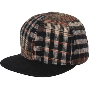 image:imageFunky Junque Kids Trucker Hat Toddler Boys amp Girls Flat Brim Baseball CapBrown Plaid W Faux Leather Brim