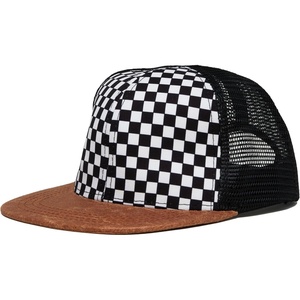 image:imageFunky Junque Kids Trucker Hat Toddler Boys amp Girls Flat Brim Baseball CapCheckerFaux Leather Brim