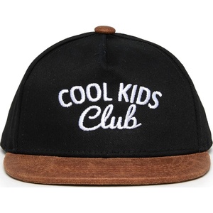 image:imageFunky Junque Kids Trucker Hat Toddler Boys amp Girls Flat Brim Baseball CapCool Kids Club  BlackFaux Leather Brim