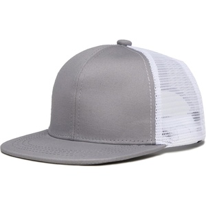 image:imageFunky Junque Kids Trucker Hat Toddler Boys amp Girls Flat Brim Baseball CapGrey W White Mesh